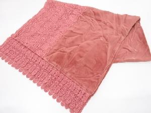 リサイクル　ビロードレース花模様ショール